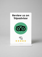 NFC Plattformkarte Motiv Tripadvisor freigestellt vor hellgrauem Studiohintergrund